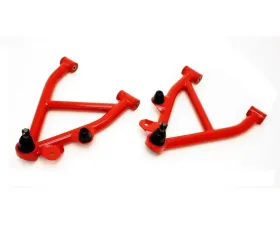BMR Suspension Polyurethane Bushings A-arms Lower DOM Non-adjustable Red No Spring Pocket Chevrolet Camaro 1982-1992 | Pontiac Firebird 1982-1992