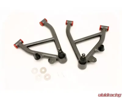 BMR Suspension Polyurethane Bushings A-arms Lower DOM Non-adjustable Black No Spring Pocket Chevrolet Camaro 1982-1992 | Pontiac Firebird 1982-1992 - AA007H