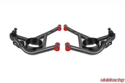 BMR Suspension Polyurethane Bushings A-arms Lower DOM Non-adjustable Black Pontiac Firebird | Chevrolet Camaro | Nova 1970-1981 - AA014H