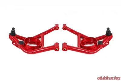 BMR Suspension Polyurethane Bushings A-arms Lower DOM Non-adjustable Red Pontiac Firebird | Chevrolet Camaro | Nova 1970-1981 - AA014R