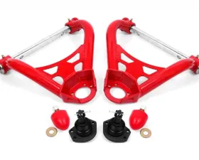 BMR Suspension Non-adjustable Polyurethane Bushings Stock Spindles A-arms Upper DOM Red Buick |  Chevy | Oldsmobile | Pontiac 1964-1972