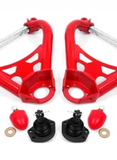 BMR Suspension Non-adjustable Polyurethane Bushings Stock Spindles A-arms Upper DOM Red Buick |  Chevy | Oldsmobile | Pontiac 1964-1972                                     - AA017R - Image 2