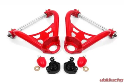 BMR Suspension Non-adjustable Polyurethane Bushings Stock Spindles A-arms Upper DOM Red Buick |  Chevy | Oldsmobile | Pontiac 1964-1972 - AA017R