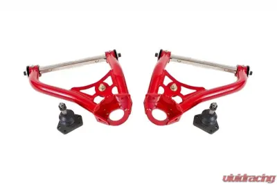 BMR Suspension Delrin Bushings Pro-Touring A-arms Upper Tall Ball Joint Red Pontiac Firebird | Chevrolet Camaro | Nova 1967-1974 - AA027R
