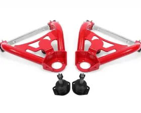 BMR Suspension Delrin Bushings A-arms Upper Pro-touring Tall Ball Joint Red Buick Grand Sport | Skylark | Chevy El Camino |  Chevelle | Malibu | Monte Carlo 1964-1973