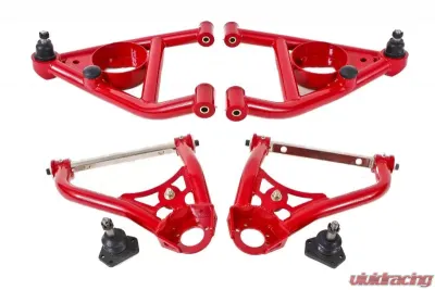 BMR Suspension A-arm Kit Upper AA005R Lower AA006R Red Pontiac Firebird | Chevrolet Camaro | Nova 1967-1974 - AA029R