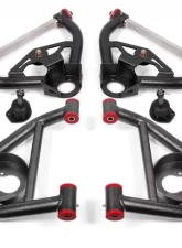 BMR Suspension A-arm Kit Upper AA02012H Lower AA011H Black Buick Grand National | Regal | Chevrolet Monte Carlo | Malibu | Pontiac Grand Prix | Oldsmobile Cutlass 1978-1987                                     - AA030H - Image 2