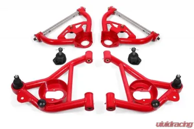 BMR Suspension A-arm Kit Upper AA02012R Lower AA011R Red Buick Grand National | Regal | Chevrolet Monte Carlo | Malibu | Pontiac Grand Prix | Oldsmobile Cutlass 1978-1987 - AA030R