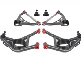 BMR Suspension A-arm Kit Upper AA015H Lower AA014H Black Pontiac Firebird | Chevrolet Camaro | Nova 1970-1981