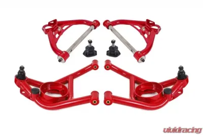 BMR Suspension A-arm Kit Upper AA015R Lower AA014R Red Pontiac Firebird | Chevrolet Camaro | Nova 1970-1981 - AA031R