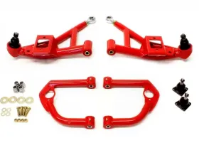 BMR Suspension A-arm Kit Upper AA001R Lower AA002R Red Chevrolet Camaro | Pontiac Firebird 1993-2002