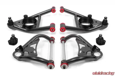 BMR Suspension A-arm Kit Upper AA017H Lower AA016H Black Buick Grand Sport | Skylark | Chevrolet El Camino | Chevelle | Malibu | Monte Carlo | Oldsmobile Cutlass | 442 | Pontiac LeMans | GTO 1964-1972 - AA033H
