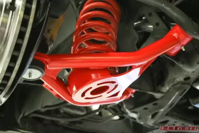 BMR Suspension Spring Pocket Non-adjustable A-arms Lower Poly Std Ball Joint Red Ford Mustang 1979-1993 - AA034R