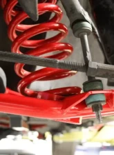 BMR Suspension Spring Pocket Non-adjustable A-arms Lower Poly Std Ball Joint Red Ford Mustang 1979-1993                                     - AA034R - Image 4