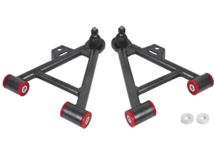 BMR Suspension Coilover, Non-adjustable A-arms Lower Poly Std Ball Joint Black Ford Mustang 1979-1993 - AA035H - Image 4