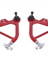 BMR Suspension Coilover A-arms Lower Adjustable Rod End Tall Ball Joint Red Ford Mustang 1979-1993                                     - AA039R - Image 6