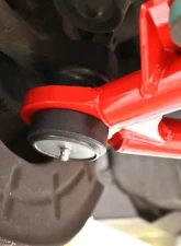 BMR Suspension Coilover A-arms Lower Adjustable Rod End Tall Ball Joint Red Ford Mustang 1979-1993                                     - AA039R - Image 3