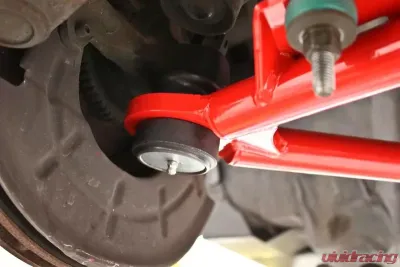 BMR Suspension Coilover A-arms Lower Adjustable Rod End Tall Ball Joint Red Ford Mustang 1979-1993 - AA039R