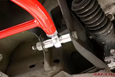 BMR Suspension Coilover A-arms Lower Adjustable Rod End Tall Ball Joint Red Ford Mustang 1979-1993 - AA039R