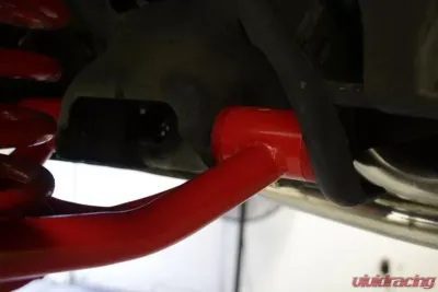 BMR Suspension Spring Pocket A-arms Lower Non-adjustable Poly Std Ball Joint Red New Edge | SN95 Ford Mustang 1994-2004 - AA040R