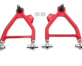 BMR Suspension Coilover A-arms Lower Adjustable Rod End Std Ball Joint Red New Edge | SN95 Ford Mustang 1994-2004