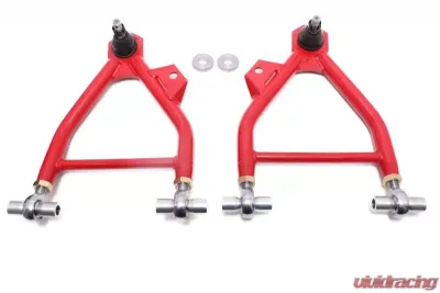 BMR Suspension Coilover A-arms Lower Adjustable Rod End Std Ball Joint Red New Edge | SN95 Ford Mustang 1994-2004 - AA042R