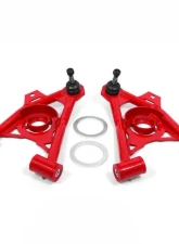 BMR Suspension Spring Pocket A-arms Lower Non-adjustable Poly Tall Ball Joint Red New Edge | SN95 Ford Mustang 1994-2004                                     - AA043R - Image 5