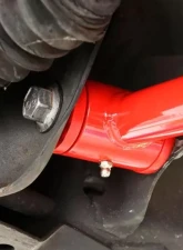 BMR Suspension Spring Pocket A-arms Lower Non-adjustable Poly Tall Ball Joint Red New Edge | SN95 Ford Mustang 1994-2004                                     - AA043R - Image 3