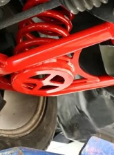 BMR Suspension Spring Pocket A-arms Lower Non-adjustable Poly Tall Ball Joint Red New Edge | SN95 Ford Mustang 1994-2004                                     - AA043R - Image 5