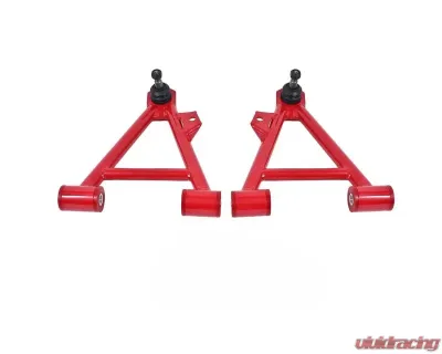 BMR Suspension Coilovers A-arms Lower Non-adjustable Poly Tall Ball Joint Red New Edge | SN95 Ford Mustang 1994-2004 - AA044R