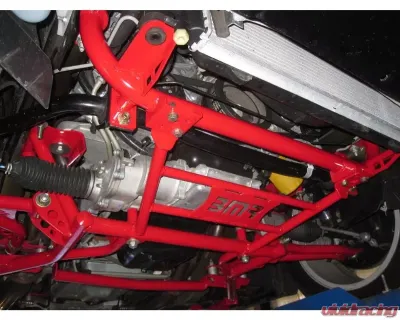 BMR Suspension Chassis Brace Radiator Support Red Ford Mustang 2005-2014 - CB004R