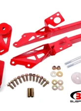 BMR Suspension IRS Subframe Support Brace System - Red Ford Mustang 2015-2022                                     - CB762R - Image 4