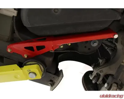 BMR Suspension IRS Subframe Support Brace System - Red Ford Mustang 2015-2022 - CB762R