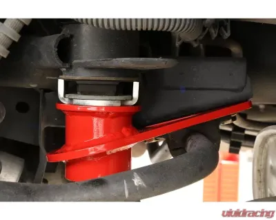 BMR Suspension IRS Subframe Support Brace System - Red Ford Mustang 2015-2022 - CB762R