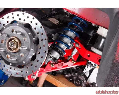 BMR Suspension Coilover Upper Mount Rear Conversion Kit Red Chevrolet Camaro 2010-2015 - CCK004R