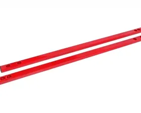 BMR Suspension Chassis Jacking Rail Red Super Low Profile Ford Mustang 2015-2022