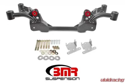 BMR Suspension Factory Steering K-member SBC/BBC Motor Mounts Black Chevrolet Camaro | Pontiac Firebird 1982-1992 - KM007H