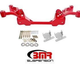 BMR Suspension Factory Steering K-member SBC/BBC Motor Mounts Red Chevrolet Camaro | Pontiac Firebird 1982-1993