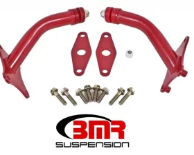 BMR Suspension Motor Mount Kit With Integrated Stands, Poly Bushings Red Chevrolet Camaro 2016-2020