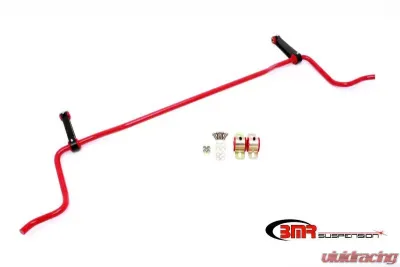 BMR Suspension Sway Bar Kit W/ Bushings And Billet Links, Rear, Solid 22mm Red Ford Mustang 2005-2010 - SB023R