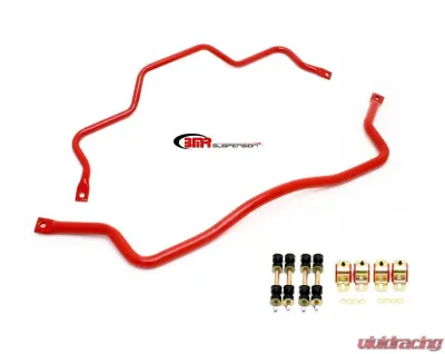 BMR Suspension Sway Bar Kit With Bushings Front SB001 And Rear SB003 Red Chevrolet Camaro | Pontiac Firebird 1993-2003 - SB026R