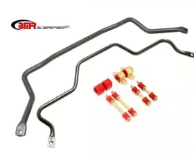 BMR Suspension Sway Bar Kit With Bushings Front SB002 And Rear SB003 Black Chevrolet Camaro | Pontiac Firebird 1982-1992