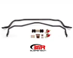 BMR Suspension Sway Bar Kit With Bushings, Front SB008 And Rear SB009 Black Buick Skylark | Chevrolet Malibu | Oldsmobile 442 | Pontiac GTO 1964-1972