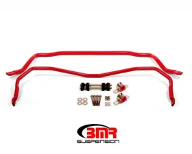 BMR Suspension Sway Bar Kit With Bushings, Front SB008 And Rear SB009 Red Buick Skylark | Chevrolet Malibu | Oldsmobile 442 | Pontiac GTO 1964-1972