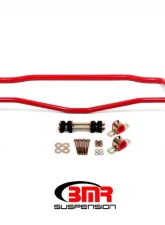 BMR Suspension Sway Bar Kit With Bushings, Front SB008 And Rear SB009 Red Buick Skylark | Chevrolet Malibu | Oldsmobile 442 | Pontiac GTO 1964-1972                                     - SB028R - Image 2