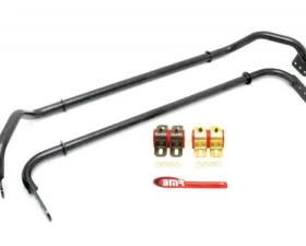 BMR Suspension Sway Bar Kit With Bushings Front Black SB016 And Rear SB017 Chevrolet Camaro 2010-2015