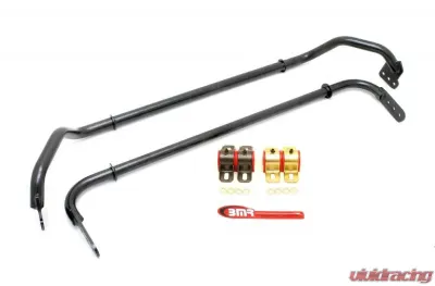 BMR Suspension Sway Bar Kit With Bushings Front Black SB016 And Rear SB017 Chevrolet Camaro 2010-2015 - SB030H