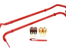BMR Suspension Sway Bar Kit With Bushings Front Red SB016 And Rear SB017 Chevrolet Camaro 2010-2015