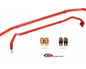 BMR Suspension Sway Bar Kit With Bushings Front Red SB016 And Rear SB033 Chevrolet Camaro 2010-2015