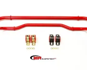 BMR Suspension Sway Bar Kit With Bushings Front Red SB038 And Rear SB033 Chevrolet Camaro 2012-2015